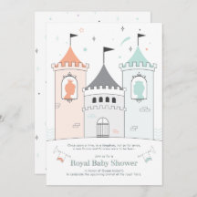 Royal Castle Boy Girl Baby shower jumeau