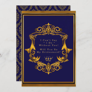 Invitation Royal Crown Flourt Serez-Vous Ma Femme D'Accueil