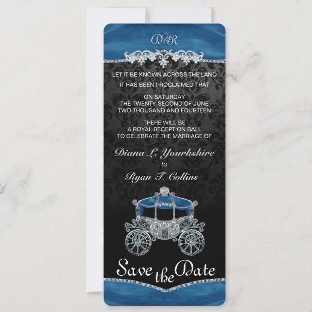 Invitation Royal Fairytale Save the Date (Devant)