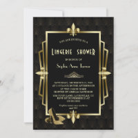 Royal Gold Black Great Gatsby Lingerie Douche