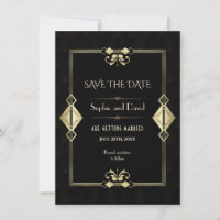 Royal Gold Fleur-de-lis Art Déco Mariage des année