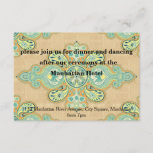 Invitation Royal Golden Paisley