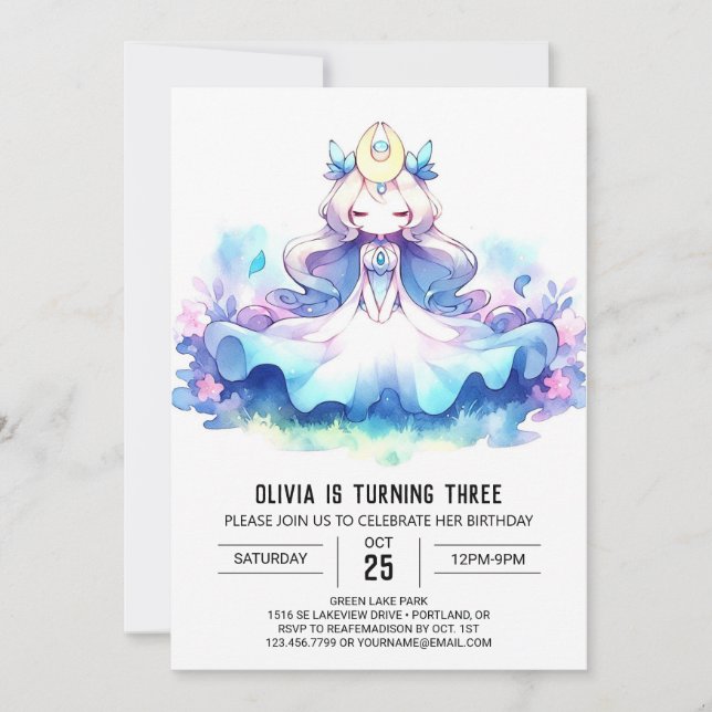 Invitation Royal Happy Princess Birthday (Devant)