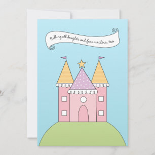 Invitation Royal Pink Princess Castle