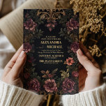 Invitation Royal Victorian Floral Mariage gothique<br><div class="desc">Insufflez à votre mariage une élégance et une sophistication intemporelles grâce à nos serviettes de Mariage Royal Victorian Floral Ornaments. Ces serviettes magnifiquement conçues sont parfaites pour les couples qui souhaitent une touche de charme victorien classique pour leur journée spéciale. Chaque serviette est ornée d'ornements floraux complexes inspirés de l'art...</div>