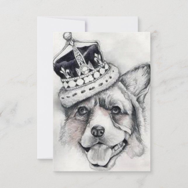Invitation royale de corgi (Devant)