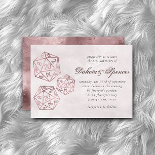 Invitation RPG Luxe   Mauve Smoke Imaginaire Tabletop Jeu Dic