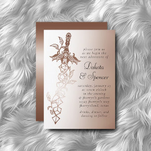 Invitation RPG Sword Luxe   Tablette Imaginaire Cuivre PnP Ga