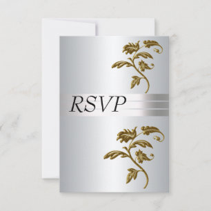 Invitation RSVP Argent