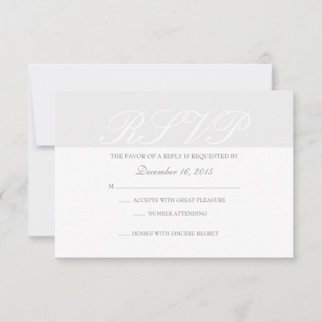 Invitation RSVP Card-RSVP (Devant)