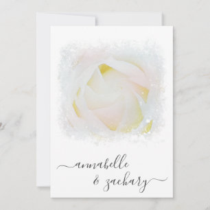 Invitation *~* RSVP - Code QR Floral Rose AR8 Mariage Invita