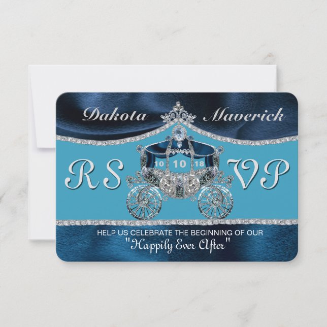 Invitation RSVP Conte de Fée Royal (Devant)
