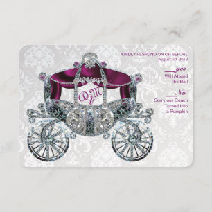 Invitation RSVP Conte de Fée Royal