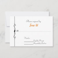 RSVP de mariage moto et cœurs