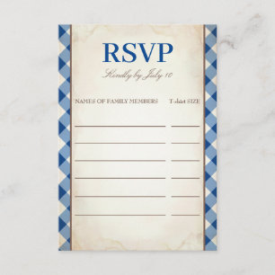 Invitation RSVP de réunion de la famille d'arbres