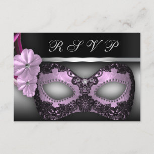 Invitation RSVP du parti Masquerade