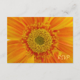 Invitation RSVP Fleur Orange