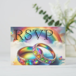 Invitation RSVP Gay lesbienne Cercles arc-en-ciel RSVP