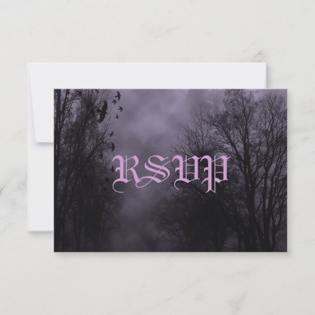 Invitation RSVP Hauné Sky Purple Mist (Devant)