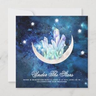 Invitation *~* RSVP MOON STARS CRYSTAL AR14 Mariage de site W