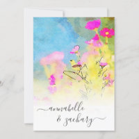 *~* RSVP - QR Watercolor Bird FLORAL AR15 Mariage