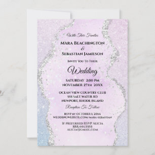Invitation *~* RSVP Website Abstrait Pastel AR13 Mariage