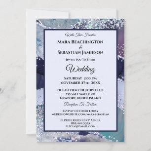 Invitation *~* RSVP Website AGATE Stars AR13 MARINE Mariage