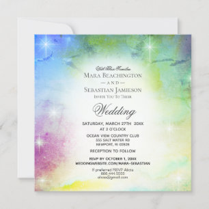 Invitation *~* RSVP Website Rainbow Universe Mariage