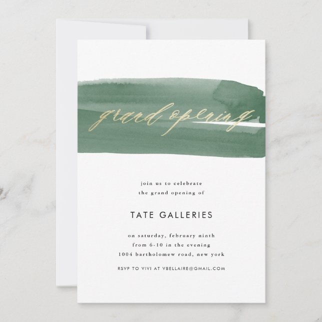 Invitation Ruban d'ouverture (Devant)