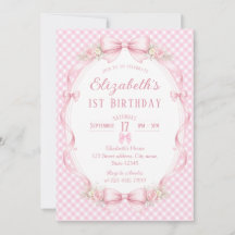  Ruban floral aquarelle pour le 1er anniversaire d