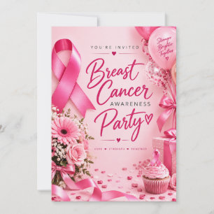 Invitation Ruban Rose de Sensibilisation au Cancer du Sein