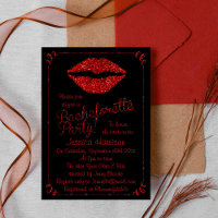 Ruby Red Lips Parties scintillant effet Bacheloret