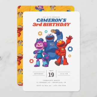 Invitation Rue Sésame | Méca Builders - Anniversaire