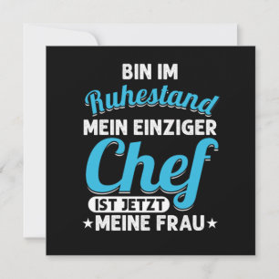 Invitation Ruhestand Rente 2020 Locataire Locations Oma Opa G