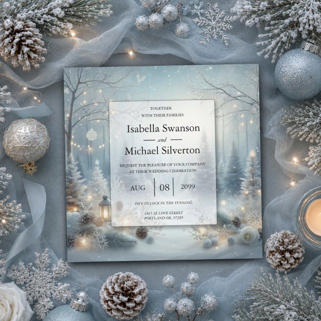 Invitation Rumeurs d'un mariage au solstice d'hiver (Créateur téléchargé)