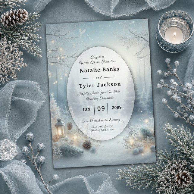 Invitation Rumeurs d'un mariage au solstice d'hiver (Créateur téléchargé)