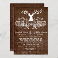 Russe Antler Deer Winter mariage de bois