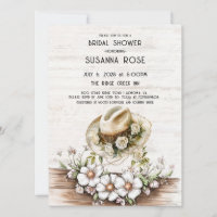 Russe aquarelle Florale cowgirl Fête des mariées C