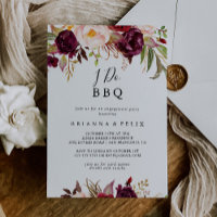 Russe Boho Floral I Do BBQ Engagement Party