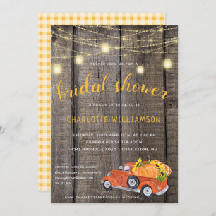 Invitation Russe Récolte Automne Barnwood Lumières Fête des m