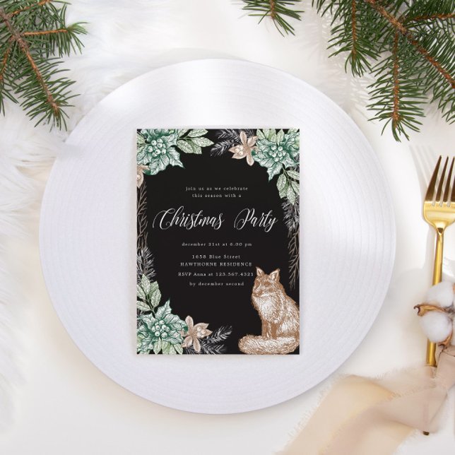 Invitation Russe Winter Wonderland fête de Noël (Créateur téléchargé)