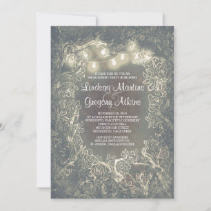 Invitation Russe Woodland String Lights