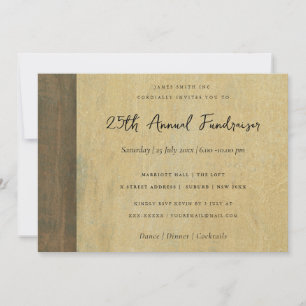 INVITATION RUST CORROSIVE GRUNGE JAUNE MÉTAL ÉVÉNEMENT CORPOR