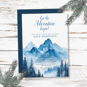 Invitation Rustic Boho Aventure Commence le Baby shower de mo