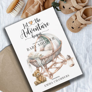 Invitation Rustic Boho Nursery Baby shower Genre Neutre