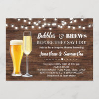 Rustic Bubbles & brins avant que je ne les couples