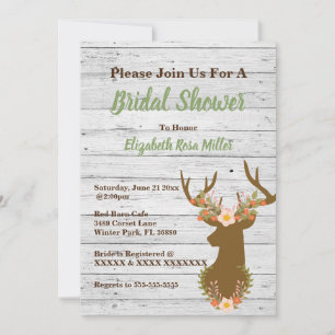 Invitation Rustic Country Bridal Show