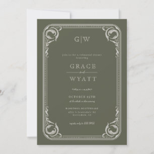 Invitation Rustic Country Western Rehearer Dîner