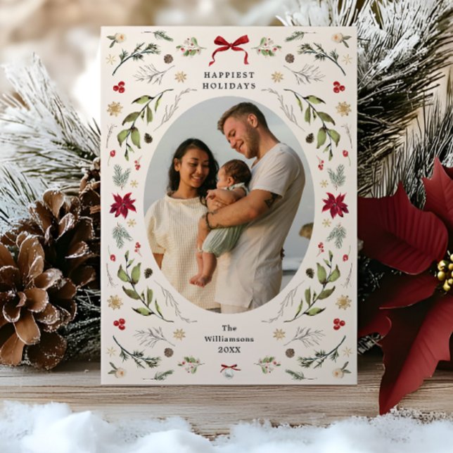 Invitation Rustic Grandmillenniall Holiday Photo Card (Rustic Grandmillenniall Holiday Photo Card
)