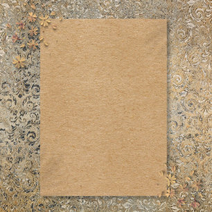 Invitation Rustic Kraft Simple Élégant Bohème